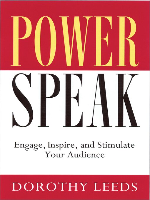 Title details for Power Speak by Dorothy Leeds - Available
